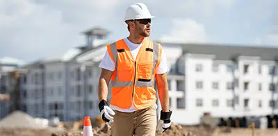 working outside